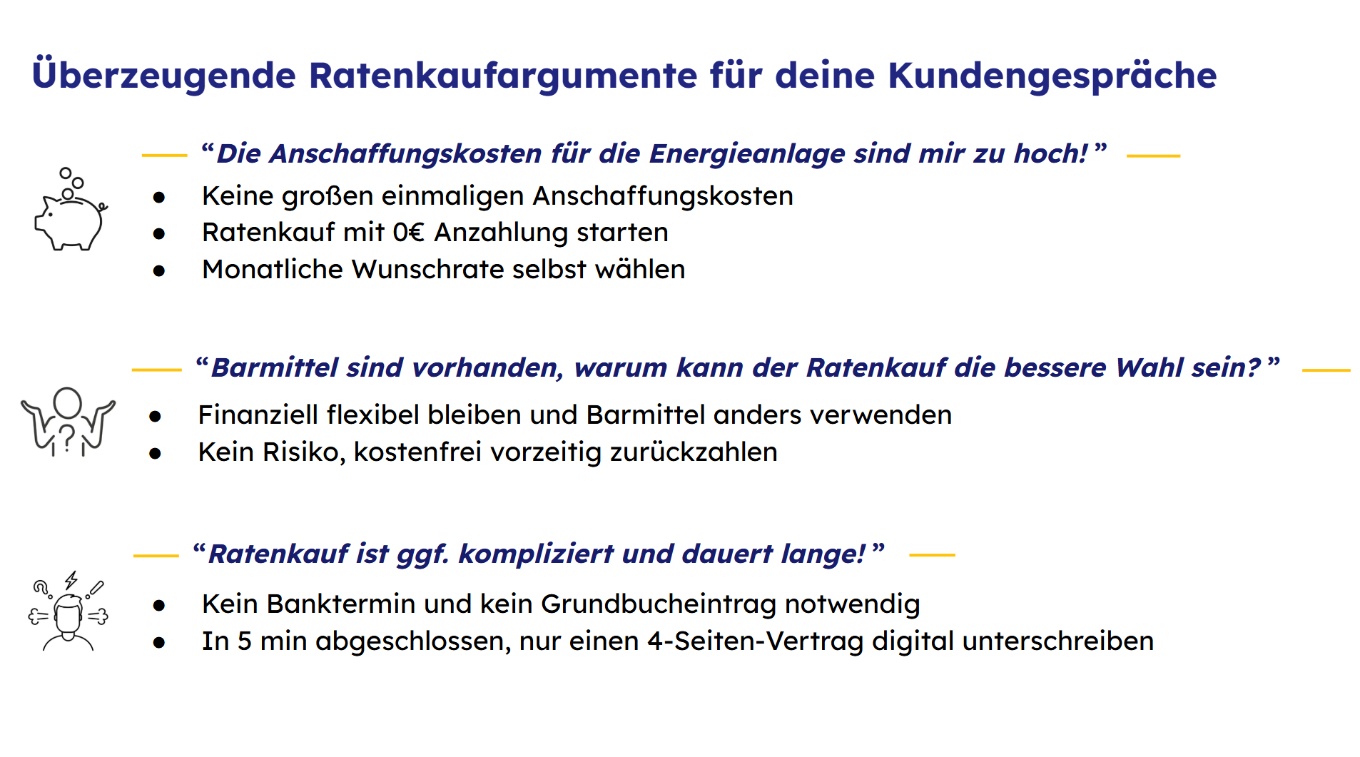 Überzeugende Ratenkaufargumente für deine Kundengespräche